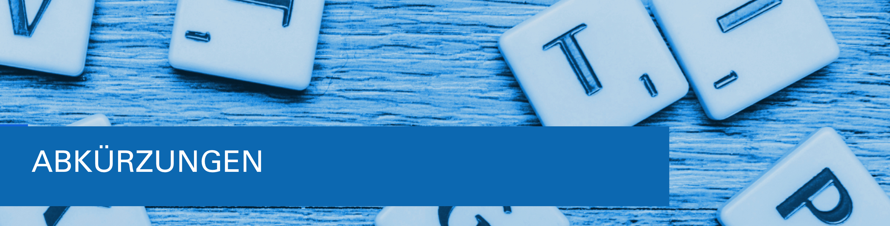 Welche Abkürzung bedeutet was...