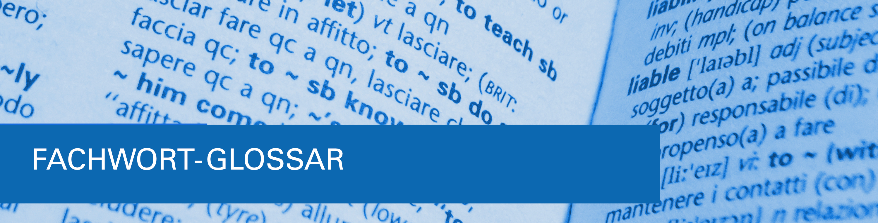 Fachwörter und ihre Erklärungen